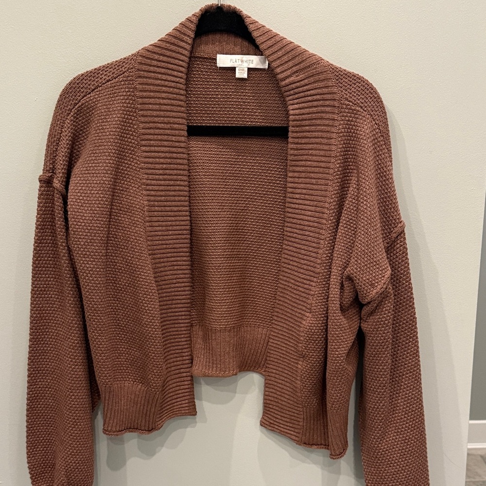 Plenty by Tracy Reese Brown Cardigan Sweater